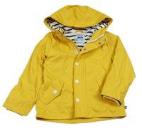 Tmavožlutá nepromokavá jarní bunda s kapucí OKaïdi
