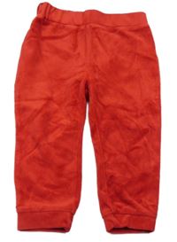 Červené sametové tepláky C&A