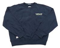 Tmavomodrá mikina s nápisy AMERICA TODAY