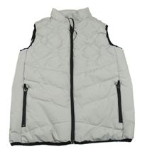 Světlešedá šusťáková zateplená vesta PRIMARK