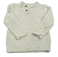 Světlebéžový svetr s knoflíky Matalan