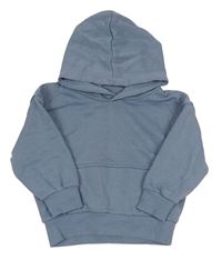 Modrošedá mikina s kapucí Primark