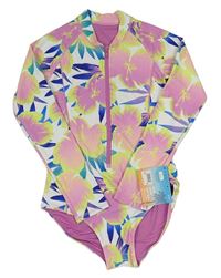 Bílo-růžové květované UV body zn. Next