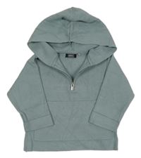 Zelenošedý svetr s kapucí Next