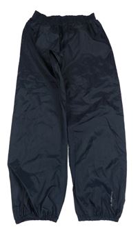 Tmavomodré šusťákové nepromokavé funkční kalhoty Quechua