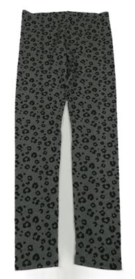 Tmavošedé melírované vzorované legíny F&F