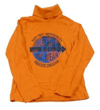 Oranžový rolák s nápisem Lupilu