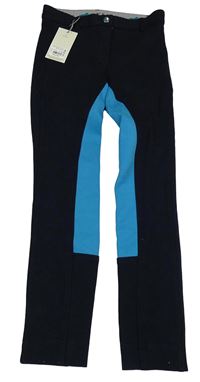 Nové - Tmavomodro-modré jezdecké kalhoty