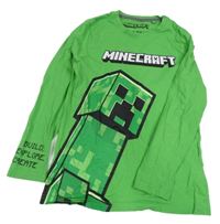Zelené triko s Minecraft