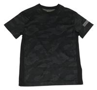 Černé army sportovní tričko C&A