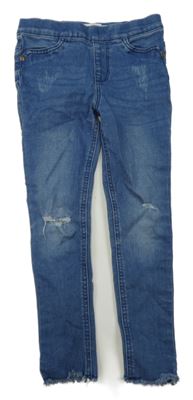 Modré džegíny s prodíráním Denim Co.