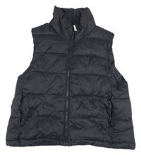 Černá šusťáková zateplená crop vesta H&M