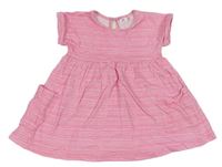 Neonově růžové melírované šaty zn. Pep&Co