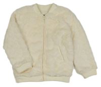 Smetanová kožešinová podšitá bunda C&A