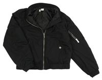 Černý šusťákový jarní bomber H&M