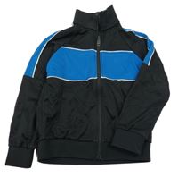 Černo-modrá propínací mikina M&S