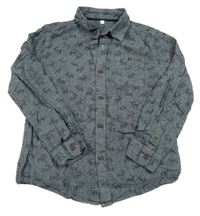 Tmavomodrá vzorovaná košile s jeleny M&S