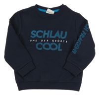 Tmavomodrá mikina s nápisem Topolino