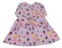 Lila šaty s princeznami Disney