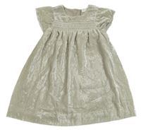 Světlezelené sametové šaty Next