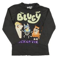 Tmavošedé triko s Bluey 