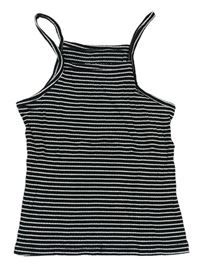 Černo-bílý pruhovaný top Primark
