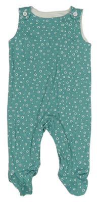 Zelenomodré puntíkaté dupačky