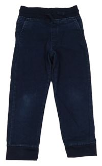 Tmavomodré teplákové cuff rifle s úpletový pasem zn. Lupilu