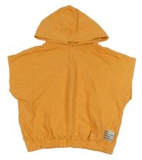 Oranžová tepláková vesta s kapucí Page one young