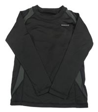 Černo-šedé thermo triko s logem Bennald