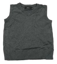 Tmavošedá svetrová vesta Next