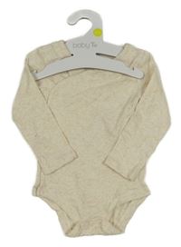 Nové - Béžové melírované zavinovací body Tu