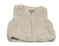 Smetanová kožešinová podšitá vesta Primark