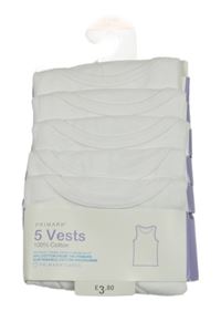 Nové - 5x Bílé tílko Primark