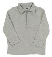 Světlešedá mikina s límečkem F&F