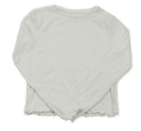 Bílé žebrované crop triko Primark