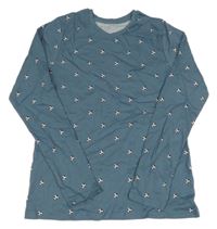 Šedomodré triko s míči George