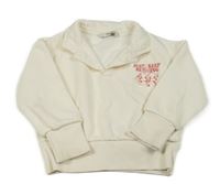 Smetanová mikina s třešněmi a límečkem George