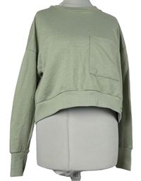 Dámská světlekhaki crop mikina zn. Pep&Co