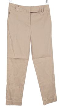 Dámské světlerůžové plátěné chino kalhoty Next 