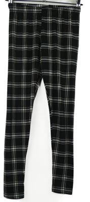 Dámské černé kostkované legíny Primark 