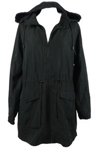 Dámská černá šusťáková parka s kapucí Primark 