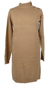 Dámské pudrové svetrové šaty Brave Soul 