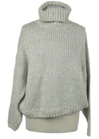 Dámský šedý melírovaný svetrový rolák H&M