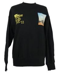 Pánská černá mikina s potiskem H&M