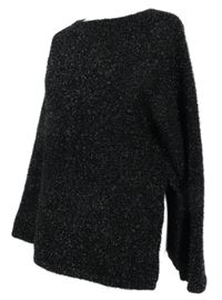 Dámský černý třpytivý svetr H&M