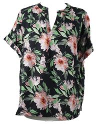 Dámská černá květovaná halenka Ever.me 