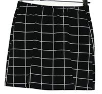 Dámská černo-bílá kostkovaná sukně Shein 