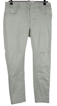 Dámské bílé skinny elastické rifle Cecil 