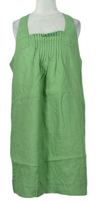 Dámské zelené lněné šaty Next 